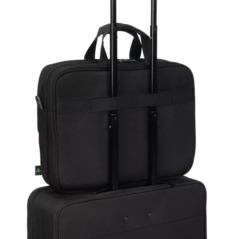 Mala para portátil DICOTA Top Traveller Five - 12-14 polegadas - preto / 900d poliéster PET reciclado