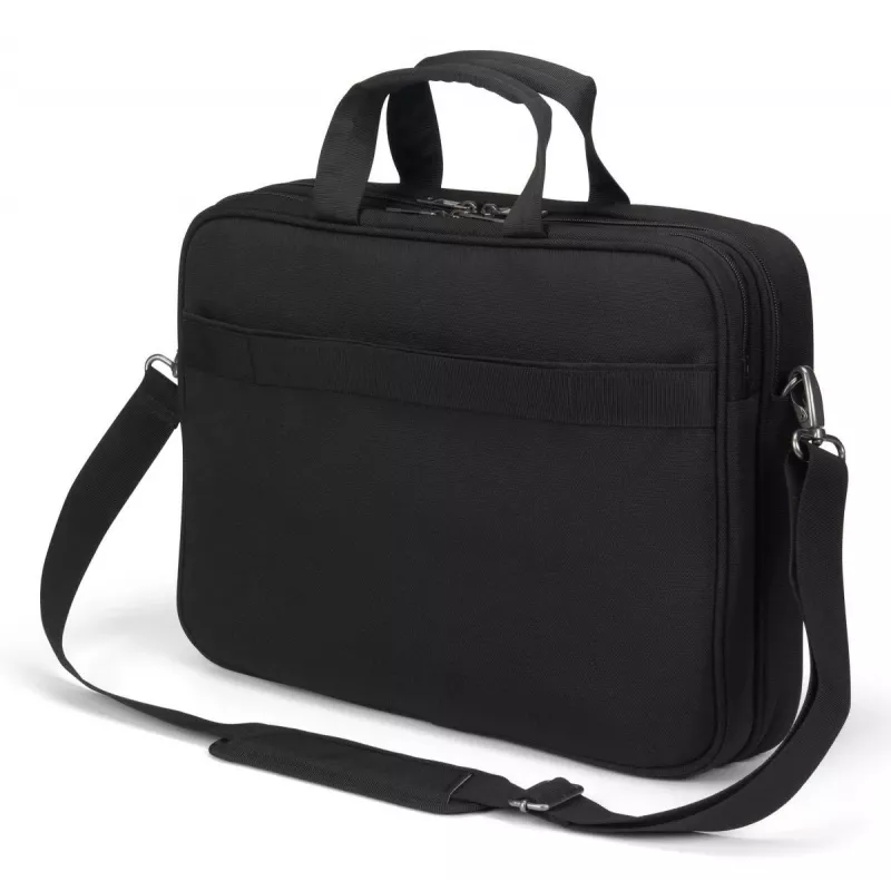 Mala para portátil DICOTA Top Traveller Five - 12-14 polegadas - preto / 900d poliéster PET reciclado