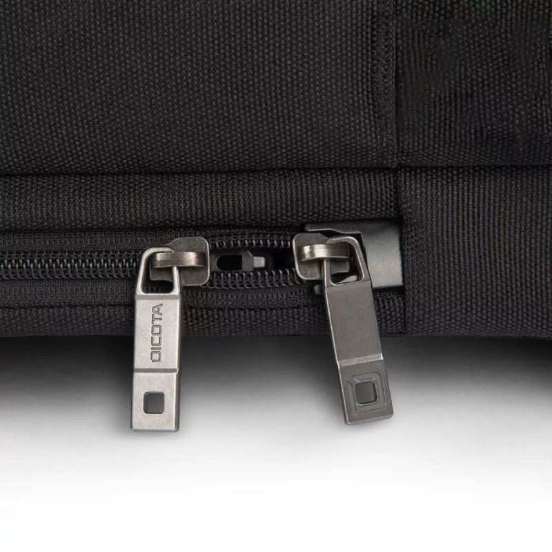 Mala para portátil DICOTA Top Traveller Five - 12-14 polegadas - preto / 900d poliéster PET reciclado