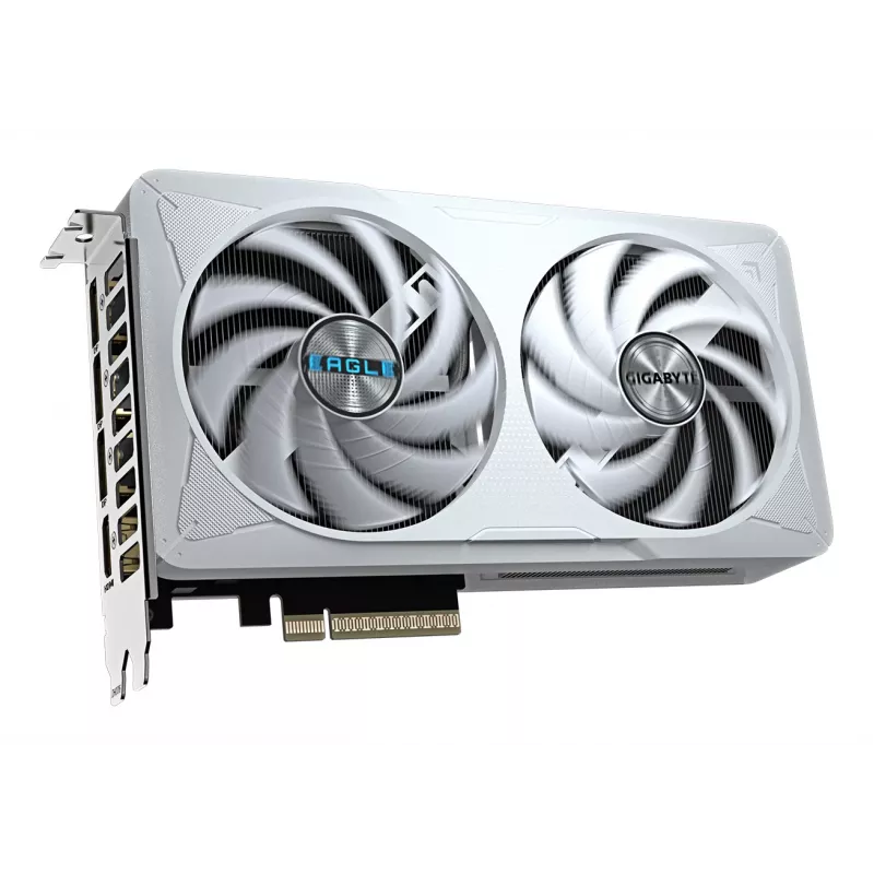 Placa gráfica GIGABYTE GeForce RTX 5060 EAGLE OC ICE 8G - 8GB GDDR7, 128bit, PCI-E 5.0, 2550 MHz de frequência do núcleo, 3 x DisplayPort, 1 x HDMI, GV-N5060EAGLEOC ICE-8GD