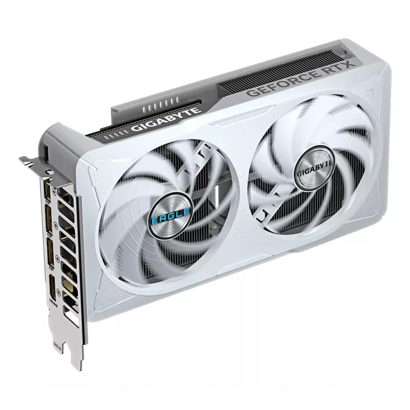 Placa gráfica GIGABYTE GeForce RTX 5060 EAGLE OC ICE 8G - 8GB GDDR7, 128bit, PCI-E 5.0, 2550 MHz de frequência do núcleo, 3 x DisplayPort, 1 x HDMI, GV-N5060EAGLEOC ICE-8GD