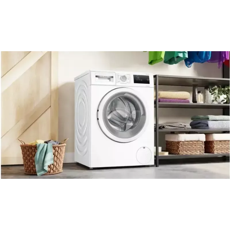 Máquina de lavar roupa de carga frontal Bosch WAN2405MPL, 7 kg, 1200 rpm, classe de eficiência energética A, visor LED, branca