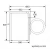 Máquina de lavar roupa de carga frontal Bosch WAN2405MPL, 7 kg, 1200 rpm, classe de eficiência energética A, visor LED, branca