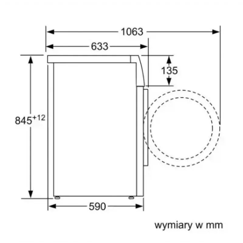 Máquina de lavar roupa de carga frontal Bosch WAN2405MPL, 7 kg, 1200 rpm, classe de eficiência energética A, visor LED, branca