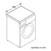Máquina de lavar roupa Bosch WUU28T10PL, carga frontal, capacidade 8–9 kg, 1400 rpm, classe de eficiência energética A