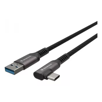 Cabo USB GENESIS NVC-2220 USB 3.2 Gen 1 (3.1 Gen 1) 3 m USB A USB C preto, cinzento