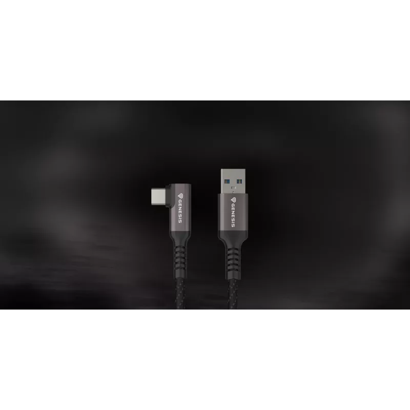 Cabo USB GENESIS NVC-2220 USB 3.2 Gen 1 (3.1 Gen 1) 3 m USB A USB C preto, cinzento