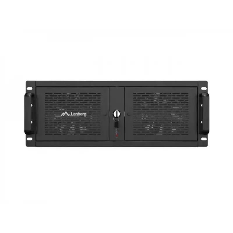 Caixa rack Lanberg SC01-5204-12B 4U preta 5 ventoinhas