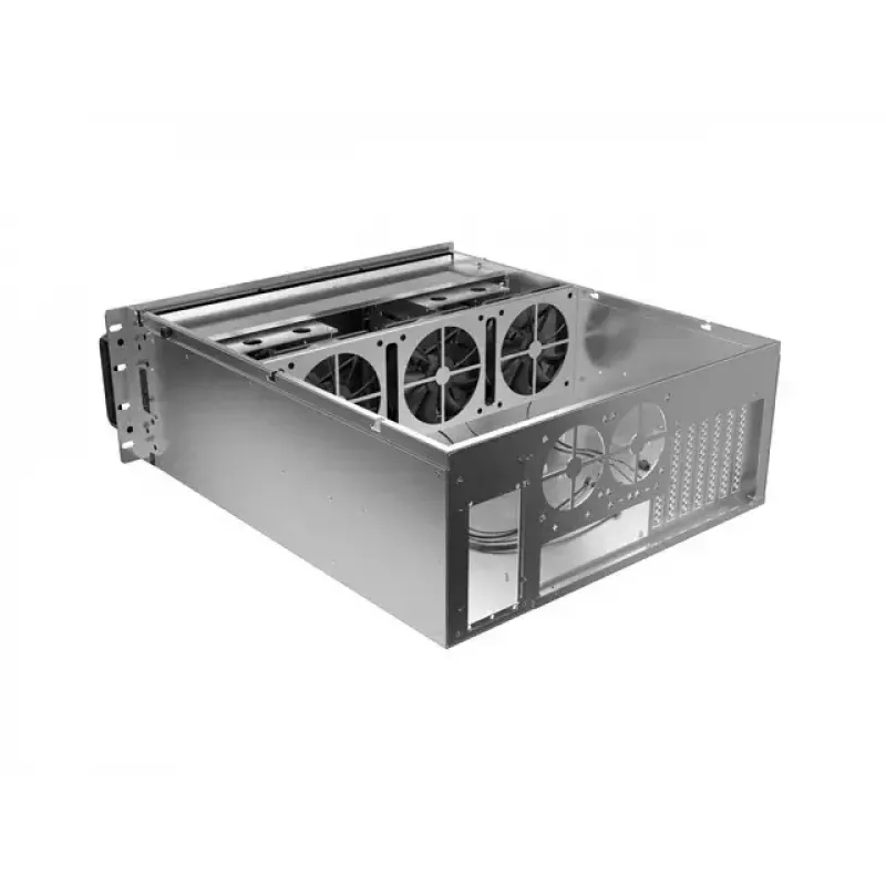 Caixa rack Lanberg SC01-5204-12B 4U preta 5 ventoinhas