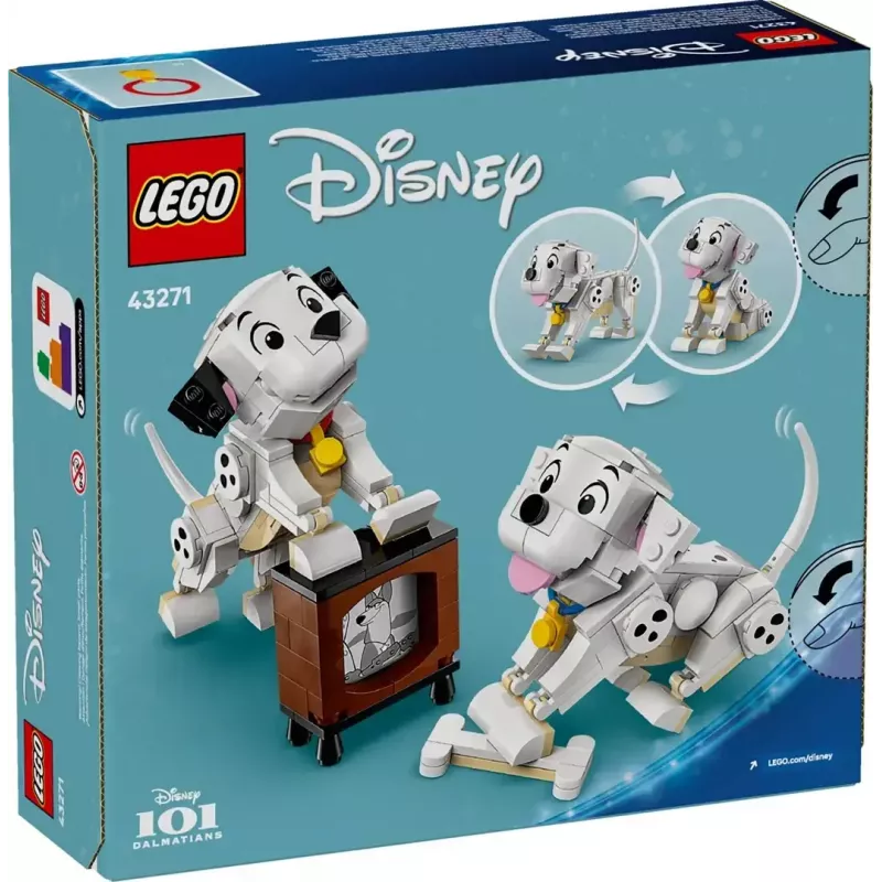 Brinquedo de construção LEGO Disney Classic Puppies Lucky e Penny Set 43271, 268 peças, altura 90 mm, idade 6+
