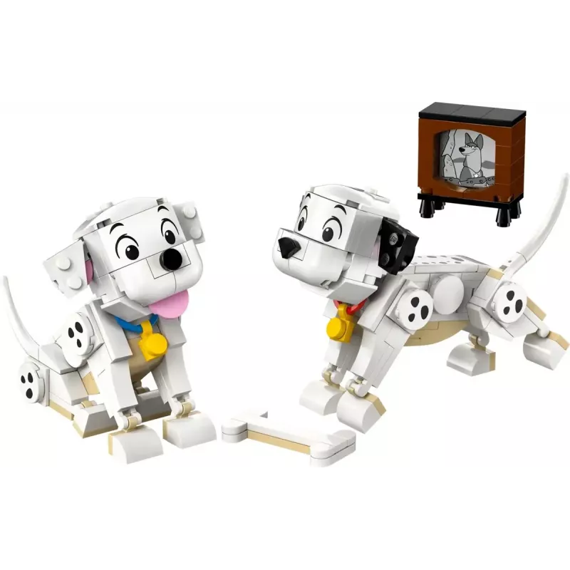 Brinquedo de construção LEGO Disney Classic Puppies Lucky e Penny Set 43271, 268 peças, altura 90 mm, idade 6+