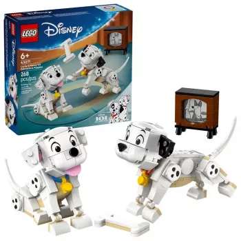 Brinquedo de construção LEGO Disney Classic Puppies Lucky e Penny Set 43271, 268 peças, altura 90 mm, idade 6+
