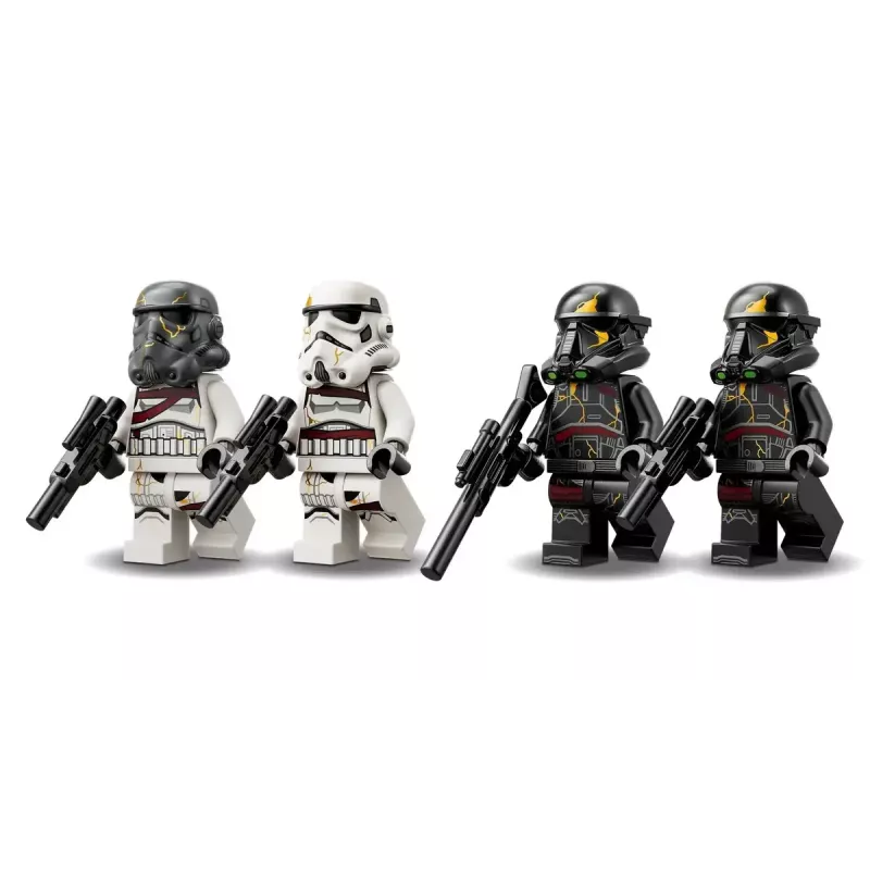 Brinquedo de construção LEGO Star Wars Set 75412 Death Trooper Night Trooper, 119 peças, 4 minifiguras, modelo 60×90×70 mm