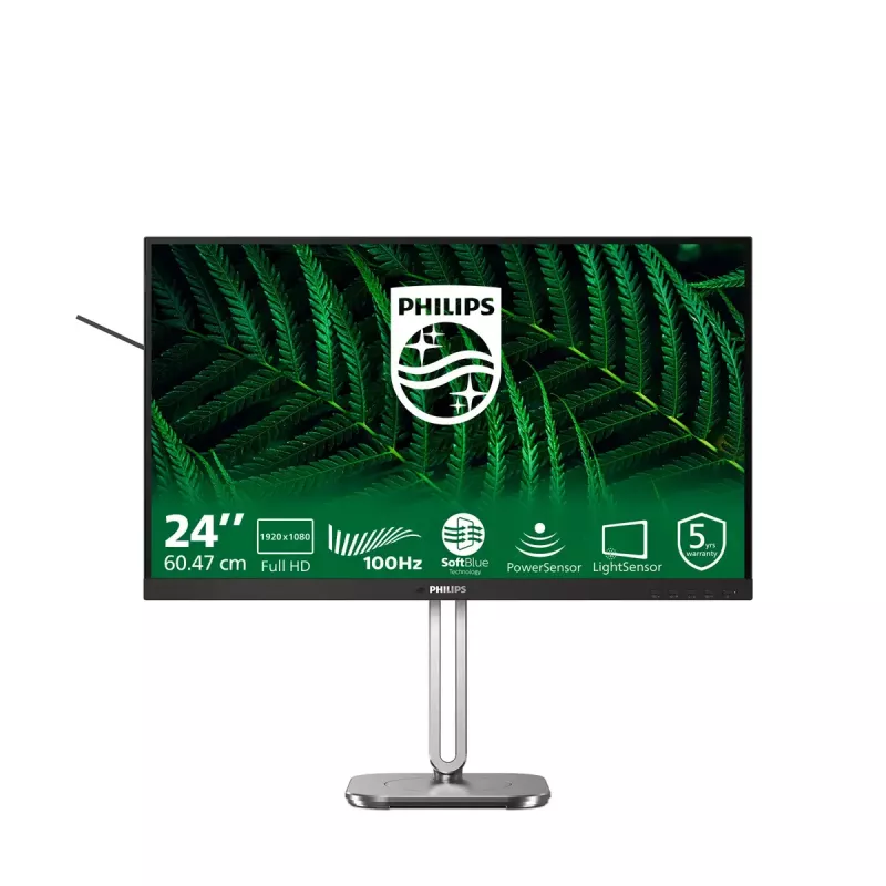 Philips 5000 series 24B2G5200/00 Monitor de computador 60,5 cm (23,8 polegadas) 1920 x 1080 píxeis Full HD LCD antracite