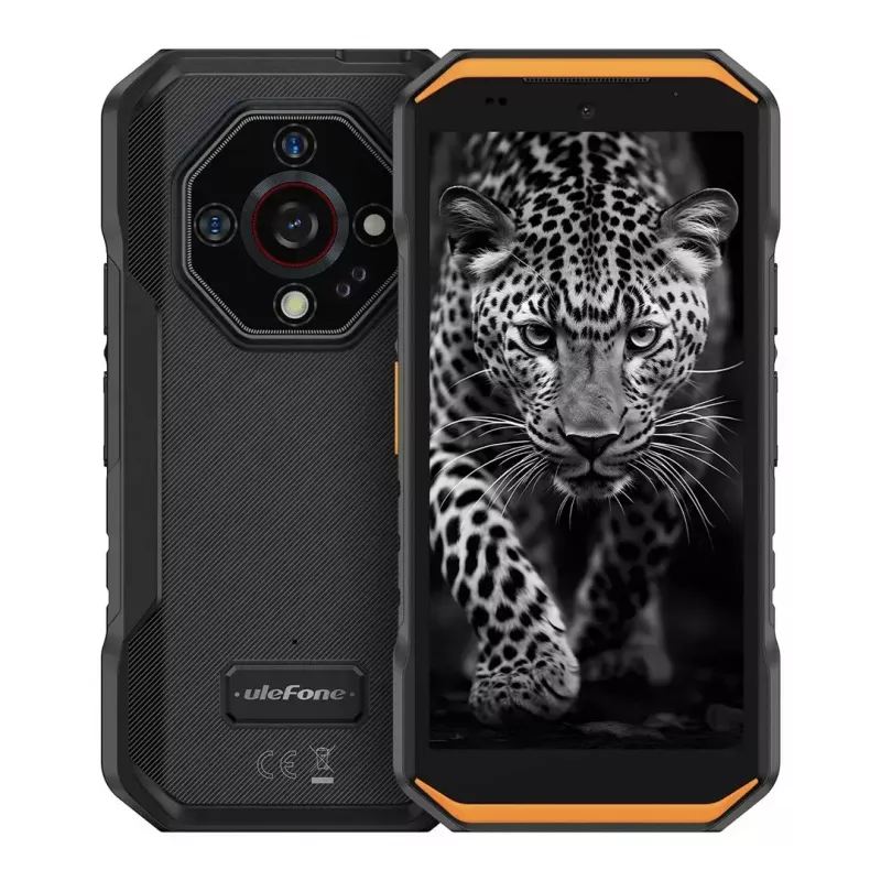 Smartphone robusto UleFone Armor X32 6,0 polegadas 6 GB RAM 128 GB de armazenamento Laranja Brilhante, classe de eficiência energética B
