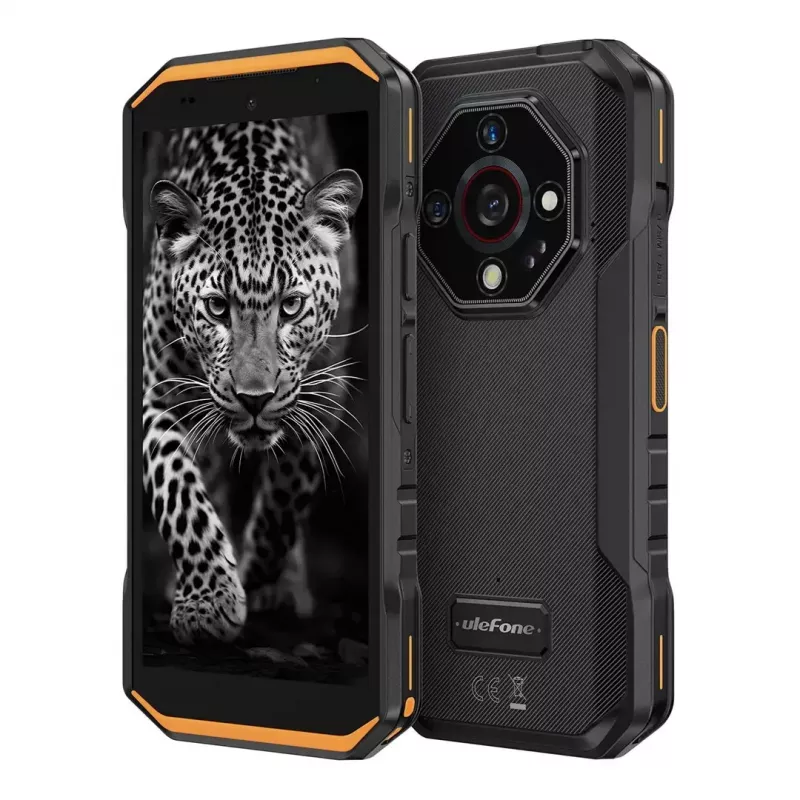 Smartphone robusto UleFone Armor X32 6,0 polegadas 6 GB RAM 128 GB de armazenamento Laranja Brilhante, classe de eficiência energética B