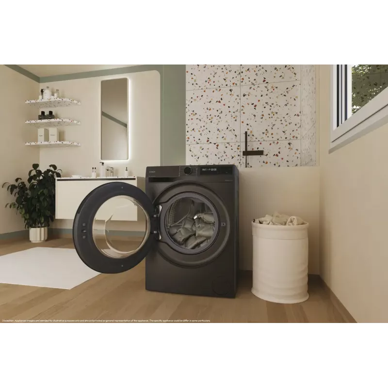 Máquina de lavar roupa Candy BR 47SBL8G-S de carregamento frontal 7 kg 1400 rpm cinzento