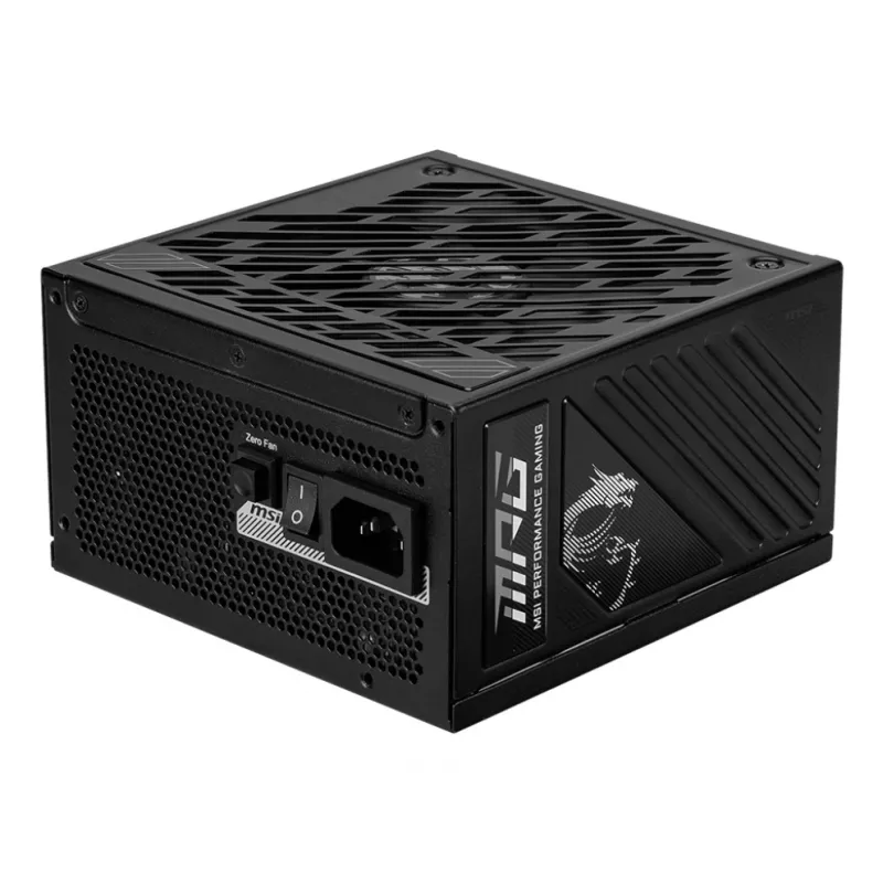 Fonte de alimentação MSI MPG A1000GS PCIE5 1000 W 24-Pin ATX ATX preto