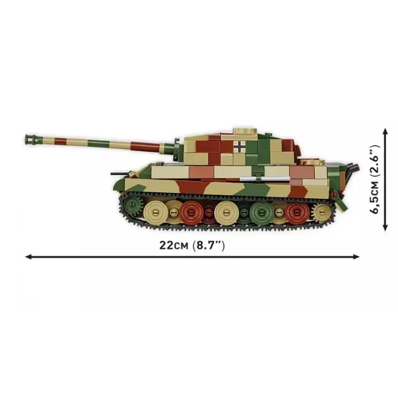 COBI 2732 Historical Collection conjunto de construção Pz.Kpfw. VI B Tiger II Königstiger, 500 peças, 1:48