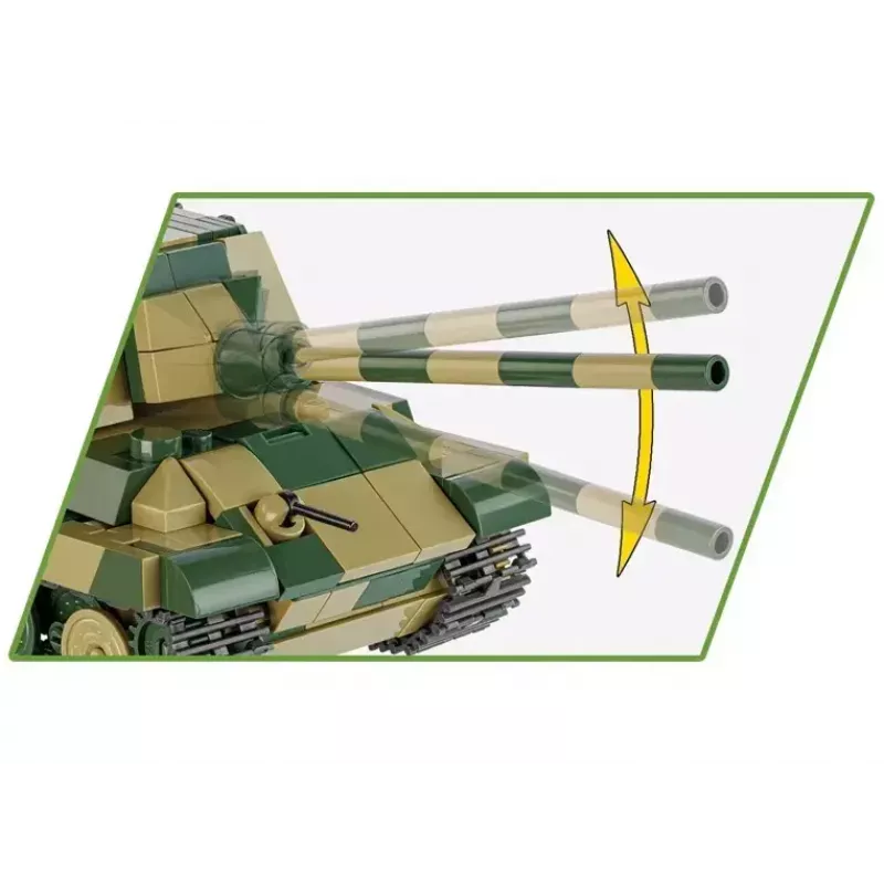 COBI 2733 Historical Collection conjunto de construção Panzerjäger Tiger Ausf. B Jagdtiger, 528 peças, 1:48