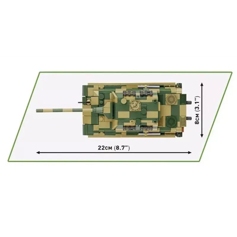 COBI 2733 Historical Collection conjunto de construção Panzerjäger Tiger Ausf. B Jagdtiger, 528 peças, 1:48
