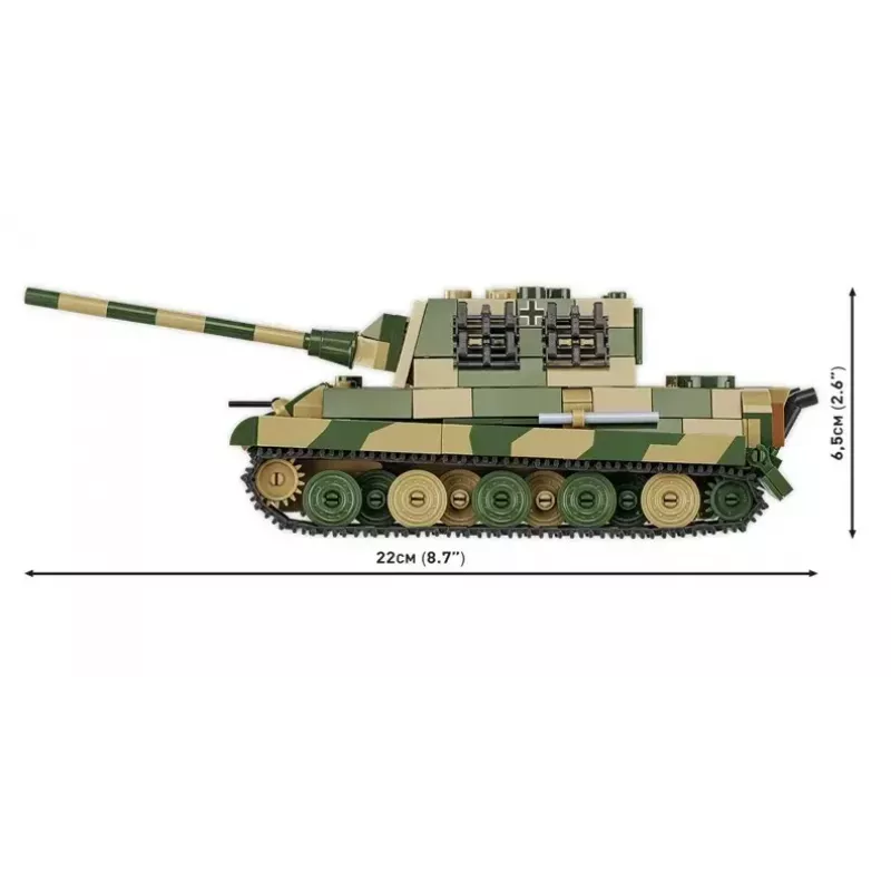 COBI 2733 Historical Collection conjunto de construção Panzerjäger Tiger Ausf. B Jagdtiger, 528 peças, 1:48