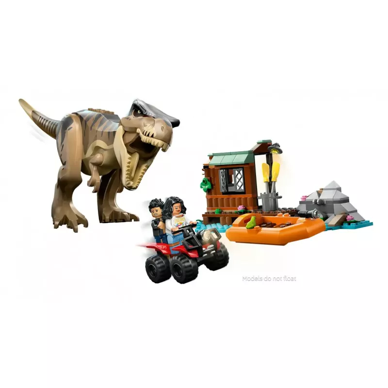 Conjunto de construção LEGO Dinossauros T. rex River Escape 76975 — 199 peças, 2 minifiguras, idade 5+
