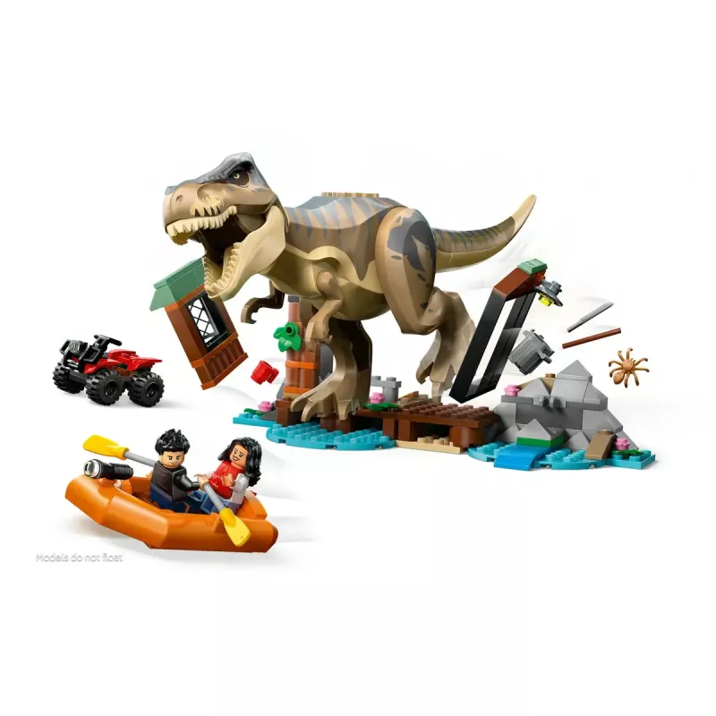 Conjunto de construção LEGO Dinossauros T. rex River Escape 76975 — 199 peças, 2 minifiguras, idade 5+