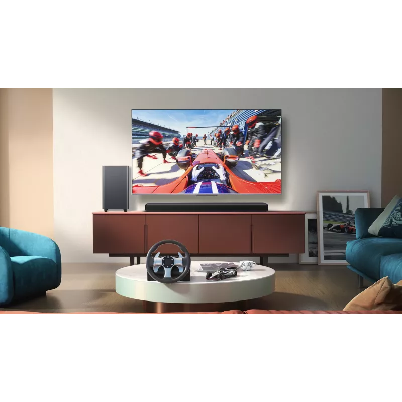 TCL S S55H Classe Barra de som 2.1 canais com Dolby Atmos, subwoofer sem fios e streaming de música por Bluetooth