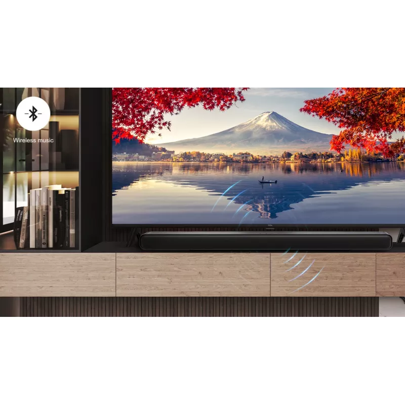 TCL S S55H Classe Barra de som 2.1 canais com Dolby Atmos, subwoofer sem fios e streaming de música por Bluetooth