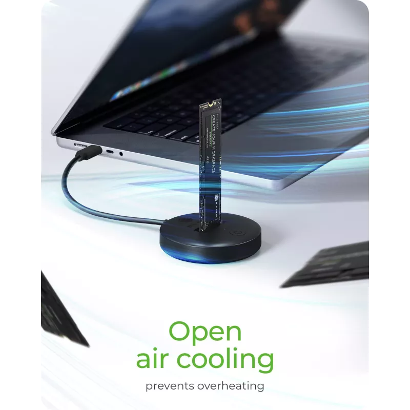 ICY BOX IB-1610MCD-C31 USB 3.2 Gen 2 (3.1 Gen 1) Type-C Preto