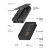 ICY BOX IB-DK4072M-CU31 USB 3.2 Gen 2 (3.1 Gen 1) Type-C Preto