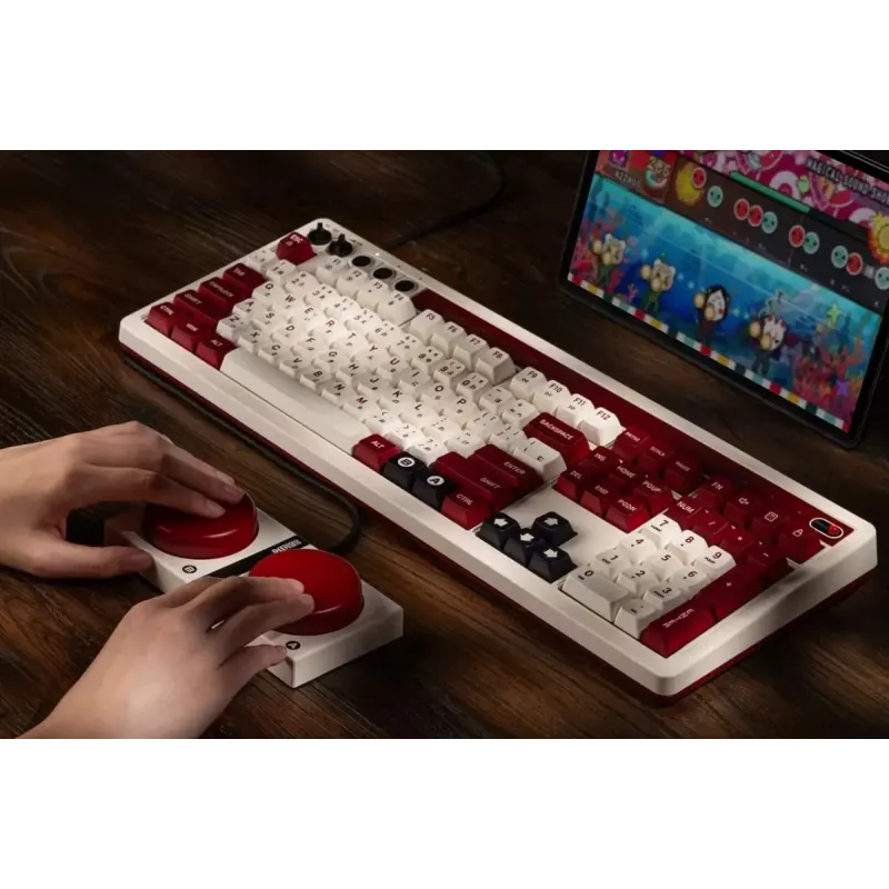 Teclado mecânico 8Bitdo RET00493 retroiluminação RGB compacto
