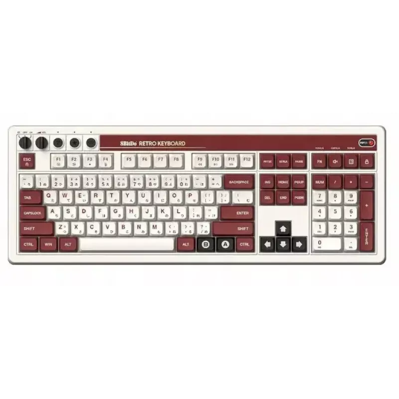 Teclado mecânico 8Bitdo RET00493 retroiluminação RGB compacto