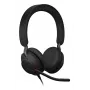 Headset Jabra Evolve2 40 SE com fios arco de cabeça chamadas/música USB Type-C / USB Type-A Preto