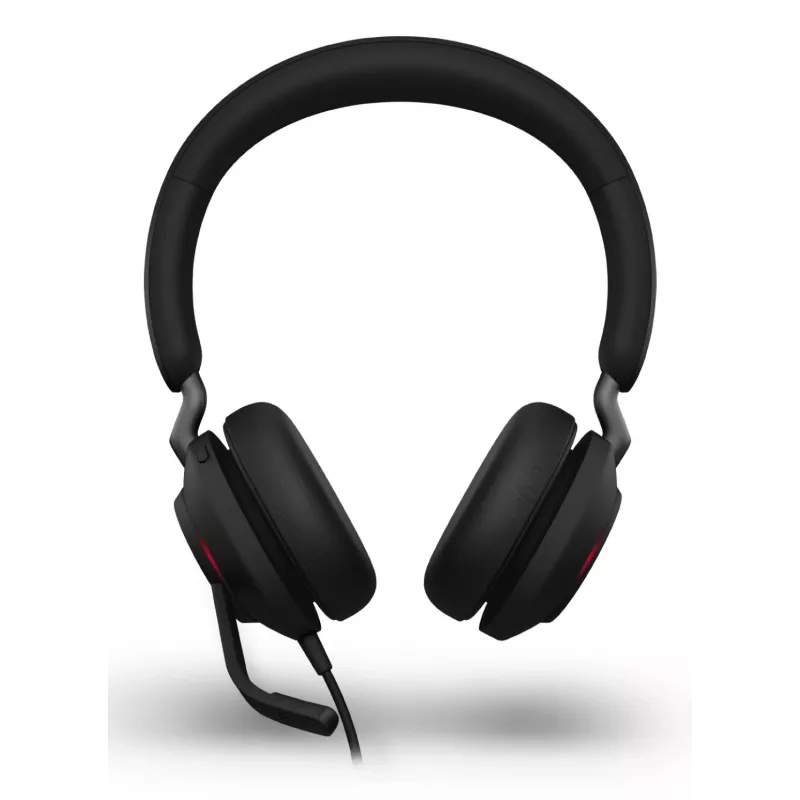 Headset Jabra Evolve2 40 SE com fios arco de cabeça chamadas/música USB Type-C / USB Type-A Preto