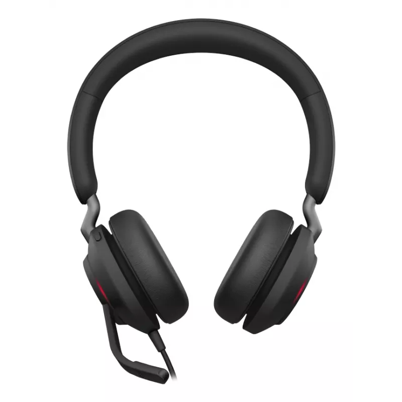 Headset Jabra Evolve2 40 SE com fios arco de cabeça chamadas/música USB Type-C / USB Type-A Preto