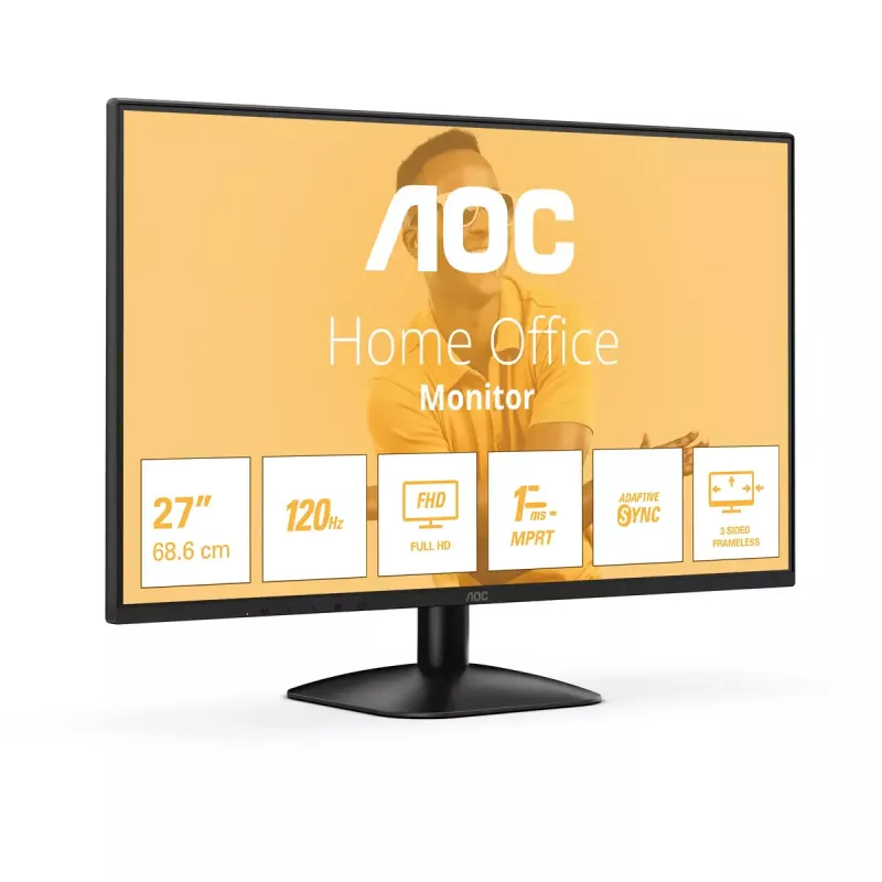 Monitor de computador AOC B3 27B31H 68,6 cm (27 polegadas) 1920 x 1080 píxeis Full HD preto