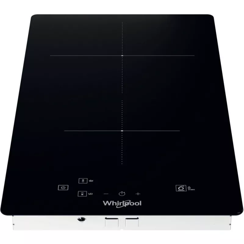 Placa de indução encastrável Whirlpool WS Q0530 NE preta 28 cm zona 2 zonas