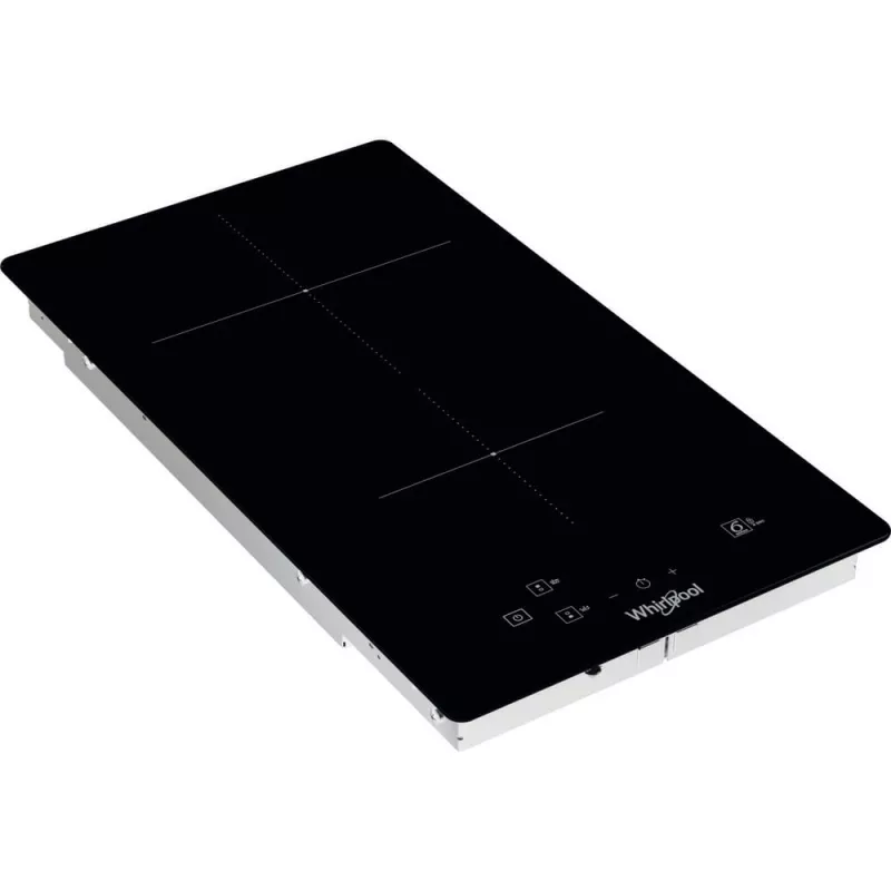 Placa de indução encastrável Whirlpool WS Q0530 NE preta 28 cm zona 2 zonas