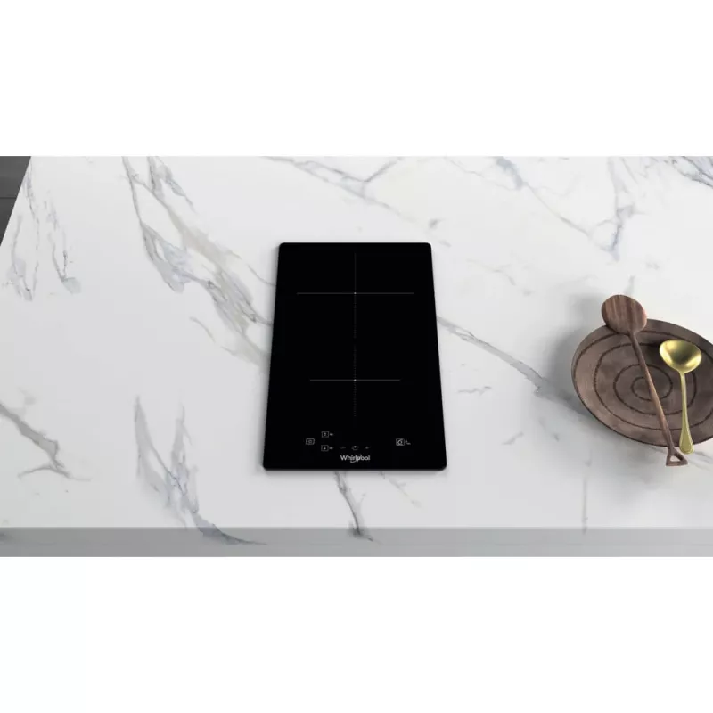 Placa de indução encastrável Whirlpool WS Q0530 NE preta 28 cm zona 2 zonas