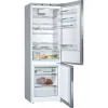 Combinado frigorífico-congelador Bosch Série 6 KGE49AICA, independente, aço inoxidável, 419 l (302 l frigorífico / 117 l congelador), altura A 2010 mm