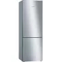 Combinado frigorífico-congelador Bosch Série 6 KGE49AICA, independente, aço inoxidável, 419 l (302 l frigorífico / 117 l congelador), altura A 2010 mm