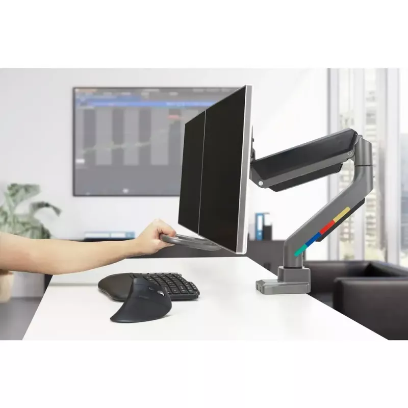 Braço para monitor duplo Kensington SmartFit K58272WW fixação por grampo/ilharós 18 kg