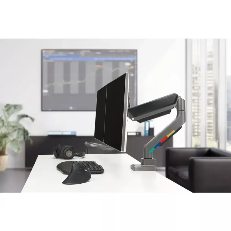 Braço para monitor duplo Kensington SmartFit K58272WW fixação por grampo/ilharós 18 kg