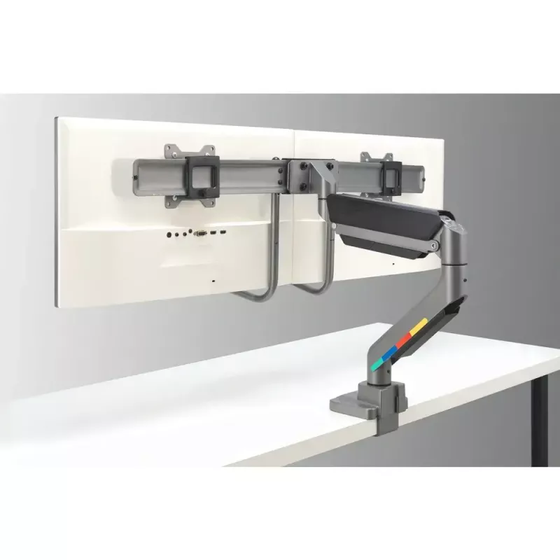 Braço para monitor duplo Kensington SmartFit K58272WW fixação por grampo/ilharós 18 kg