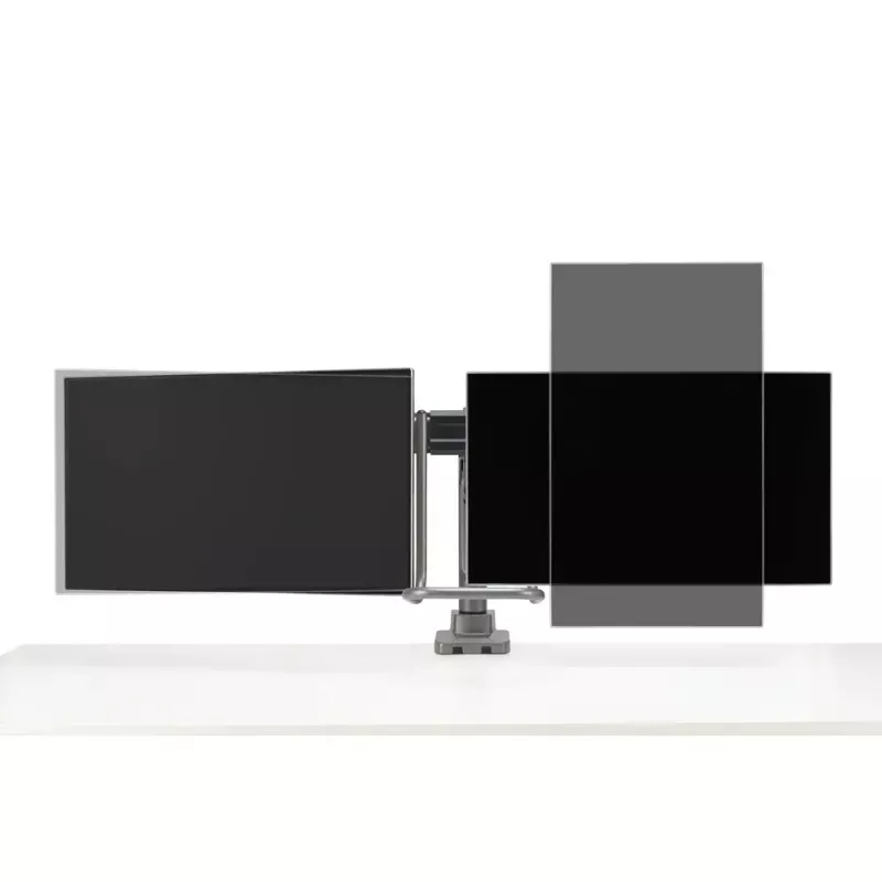 Braço para monitor duplo Kensington SmartFit K58272WW fixação por grampo/ilharós 18 kg