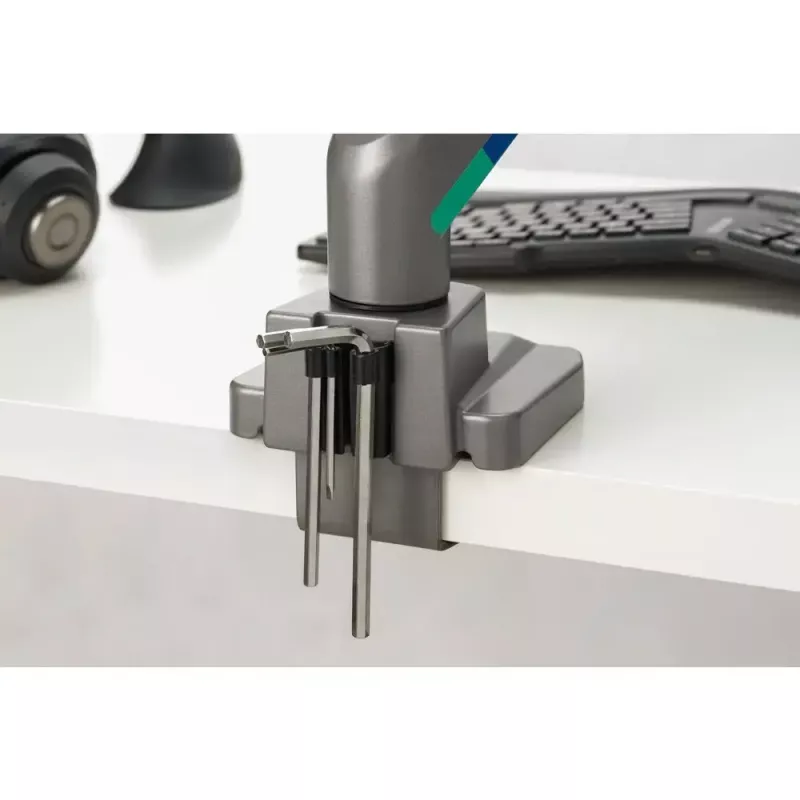 Braço para monitor duplo Kensington SmartFit K58272WW fixação por grampo/ilharós 18 kg