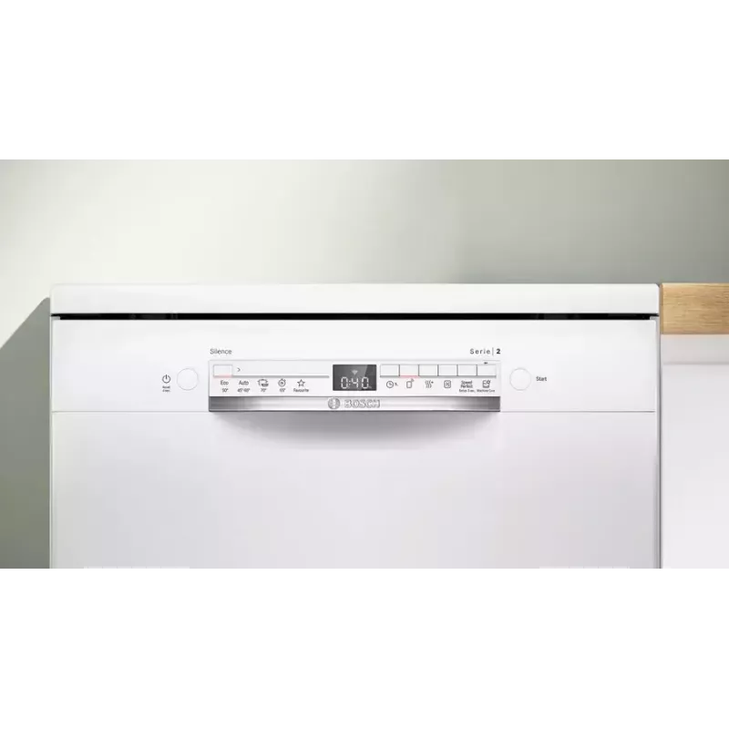 Máquina de lavar louça independente Bosch Série 2 SMS2ITW09E — 13 conjuntos de louça, 46 dB, 60 cm, secagem por permutador de calor