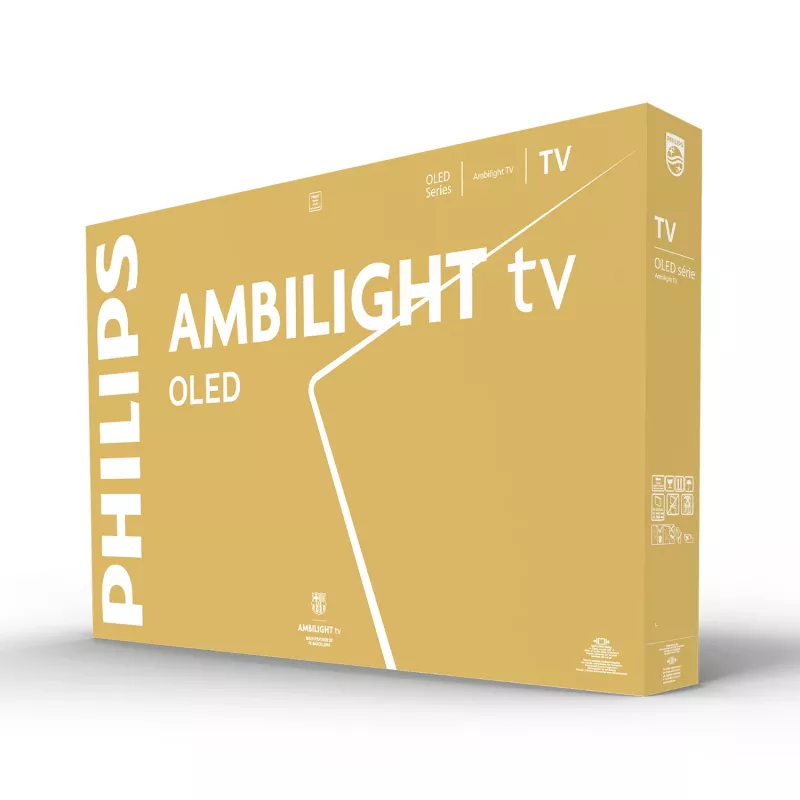 TV Philips 55OLED910/12 139,7 cm (55 polegadas) 4K Ultra HD Smart-TV WLAN Metálico